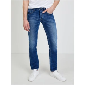 Tmavě modré pánské slim fit džíny Pepe Jeans Cash - Pánské