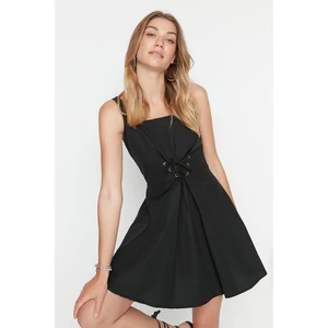 Trendyol Black Eyelet Detailed Dress