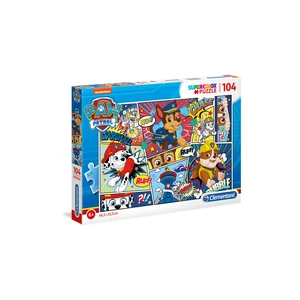 Clementoni Puzzle Supercolor Paw Patrol / 104 dílků [Puzzle]