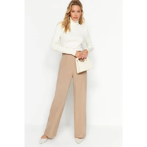 Trendyol Beige Wide Leg Woven Trousers