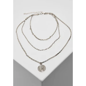 Amulet Layering Necklace - Silver Color