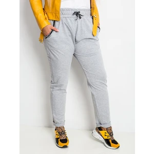 Savage trousers grey plus sizes