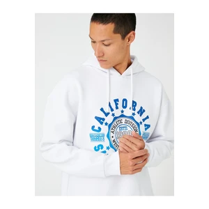 Koton College Print Hoodie & Sweatshirt with Shark