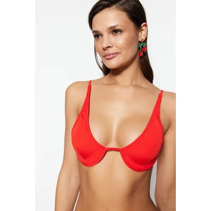 Trendyol Bikini Top - Red - Plain