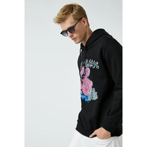 Koton Sweatshirt - Black - Relaxed fit