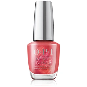 OPI Infinite Shine The Celebration lak na nehty s gelovým efektem Paint the Tinseltown Red 15 ml