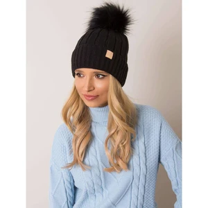 RUE PARIS Black winter hat