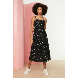 Trendyol Black Strap Patterned Dress