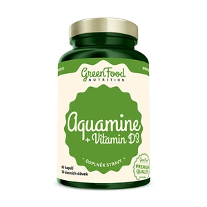 GreenFood Aquamin + Vitamín D3 60 kapsúl