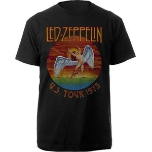 Led Zeppelin Koszulka USA Tour '75 Czarny-Graficzny 2XL