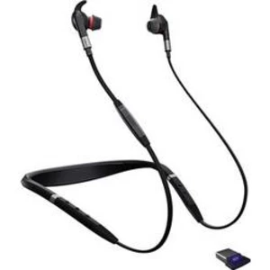 Telefónne headset Jabra Evolve 75e MS, bezdrôtový, čierna