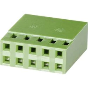 Pouzdro konektoru TE Connectivity 925367-6, zásuvka rovná, 2,54 mm, zelená