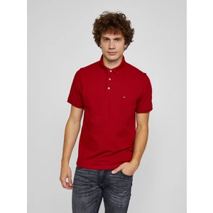 Červené pánské polo triko Tommy Hilfiger 1985 Slim Polo - Pánské