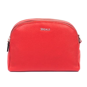 SEGALI Dámská kožená crossbody kabelka 12 Red