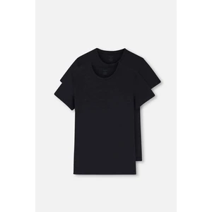 Dagi Black D5120 Compact O-Neck T-Shirt 2 Packs