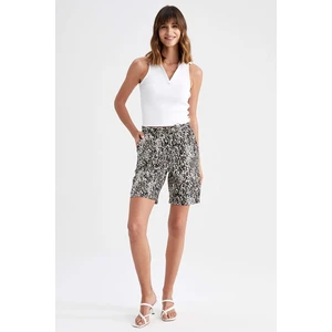 DEFACTO Linen Look High waist Short Trousers Short