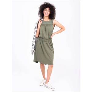 Khaki Ladies Dress with Extended Back Brakeburn - Women