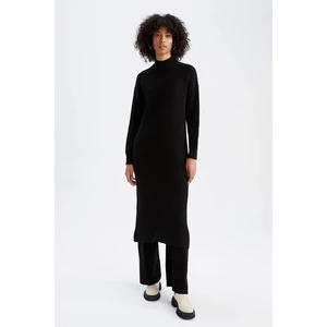 DEFACTO Regular Fit Long Sleeve Long Sleeve Trico Dress