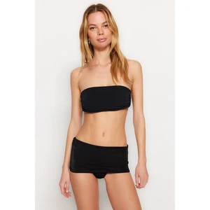 Trendyol Black Alternative High Waist Normal Leg Bikini Bottom