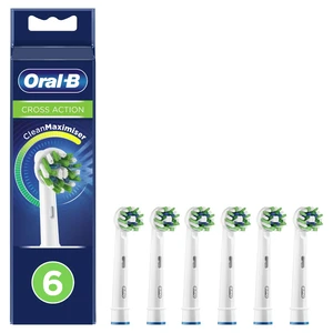 Oral B Náhradní kartáčkové hlavice s technologií CleanMaximiser CrossAction 6 ks