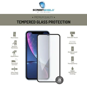 Temperált védőüveg Screenshield 3D  Apple iPhone Xr - Full Cover Black - Élettartam garancia