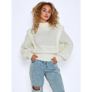 Cream sweater Noisy May Carla - Women