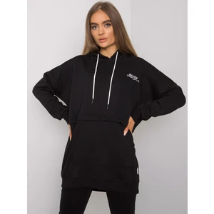 Women's black kangaroo sweatshirt