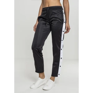 Ladies Button Up Track Pants blk/wht/blk