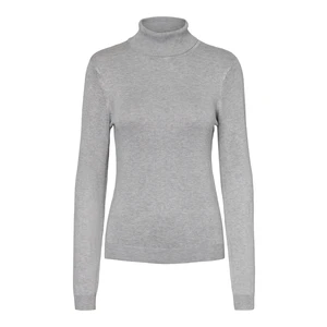 Vero Moda Dámsky sveter VMGLORY Regular Fit 10231630 Light Grey Melange S