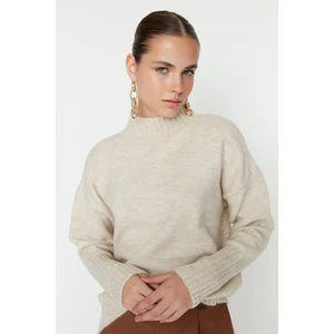 Trendyol Sweater - Ecru - Regular fit