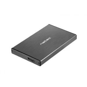 Externí box pro HDD 2,5" USB 3.0 Natec Rhino Go, černý, hliníkové tělo