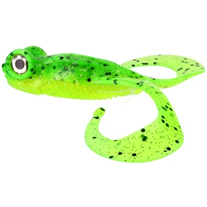 Gunki gumová nástraha bull frog 2 ks 10 cm 16,1 g lime chart pepper