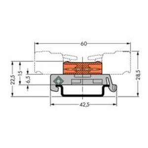 Propojovací můstek WAGO 232-553/007-000, 120.04 mm, pólů 23, rozteč 5.08 mm, 10 ks