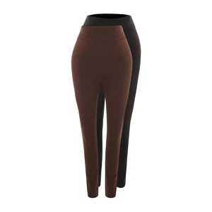 Trendyol Curve Black-Brown 2-Pack Knitted Leggings