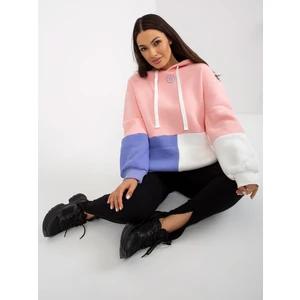 Light Pink Oversize Long Kangaroo Sweatshirt