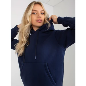 RUE PARIS basic navy hoodie