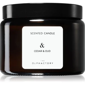 Ambientair Olphactory Cedar & Oud vonná svíčka (brown) & 360 g