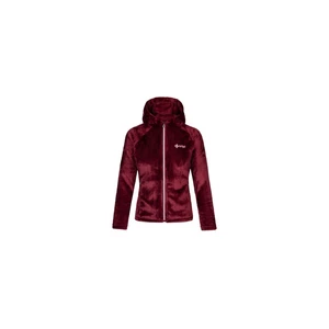 Women's warm hoodie KILPI MARIEL-W dark red