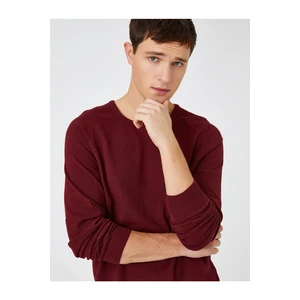 Koton Sweater - Burgundy - Regular fit