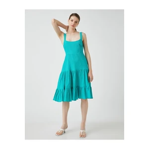 Koton Dress - Turquoise - Ruffle both