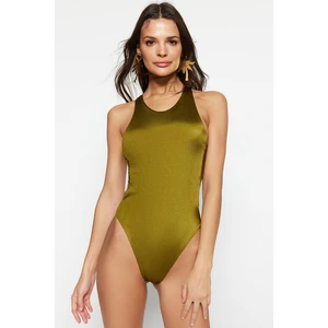 Trendyol Swimsuit - Khaki - Plain