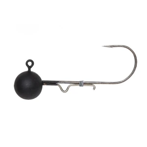 Savage gear jigová hlavička tungsten ball jighead matt black 1/0 - 3,5 g