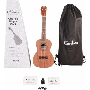 Cordoba Ukulele Player Pack Concert Konzert-Ukulele Natural