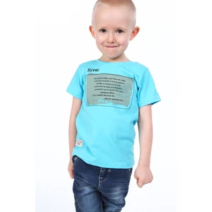 Boys' blue T-shirt with print