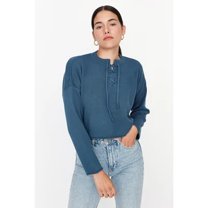 Trendyol Sweater - Blue - Regular fit