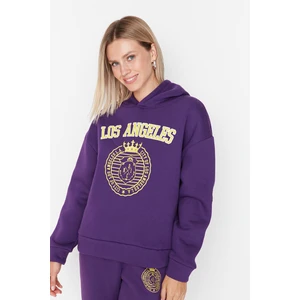 Trendyol Sweatshirt - Purple - Regular fit