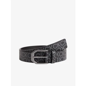 Black Men's Patterned Belt Calvin Klein - Men's