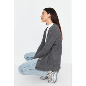 Trendyol Cardigan - Gray - Regular fit