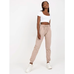 Pantaloni della tuta da donna  Fashionhunters Beige