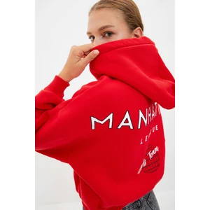 Trendyol Sweatshirt - Red - Regular fit